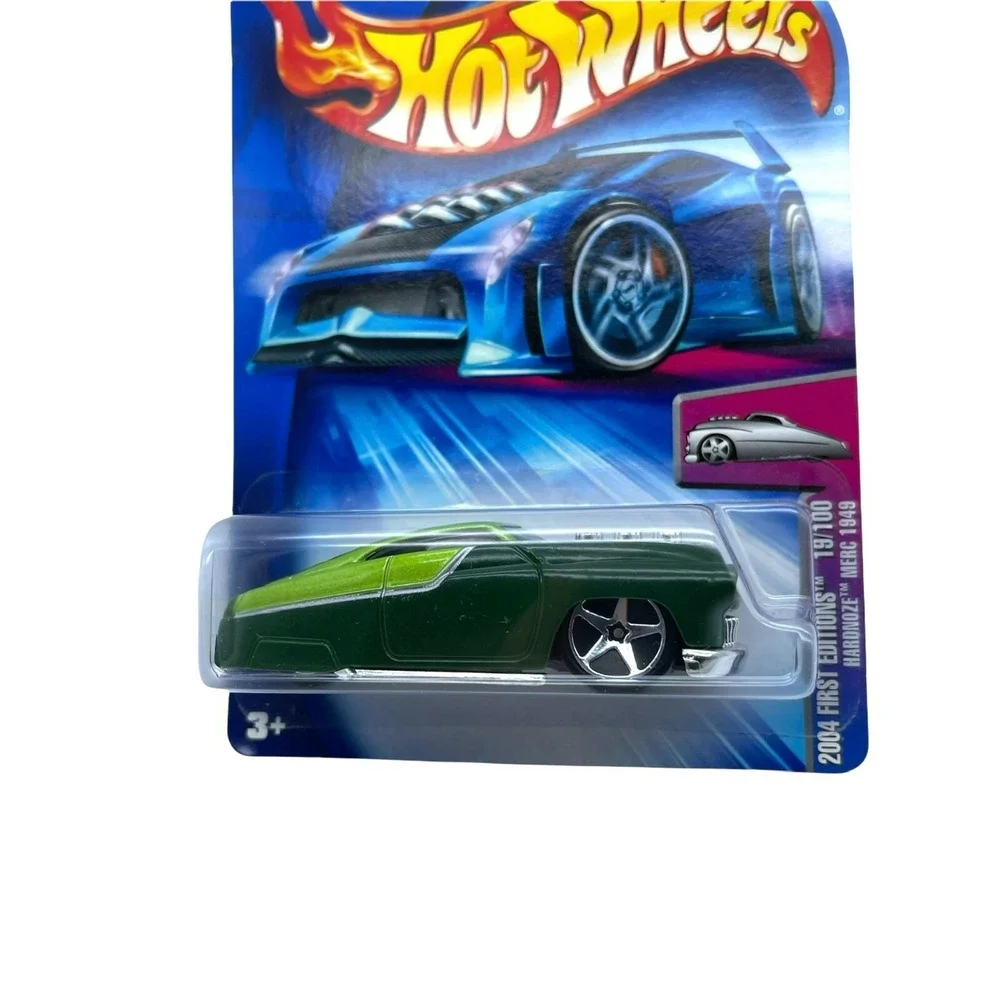 Hot Wheels 2004 First Editions Hardnoze 1949 Mercury Merc Green Diecast 1/64 019